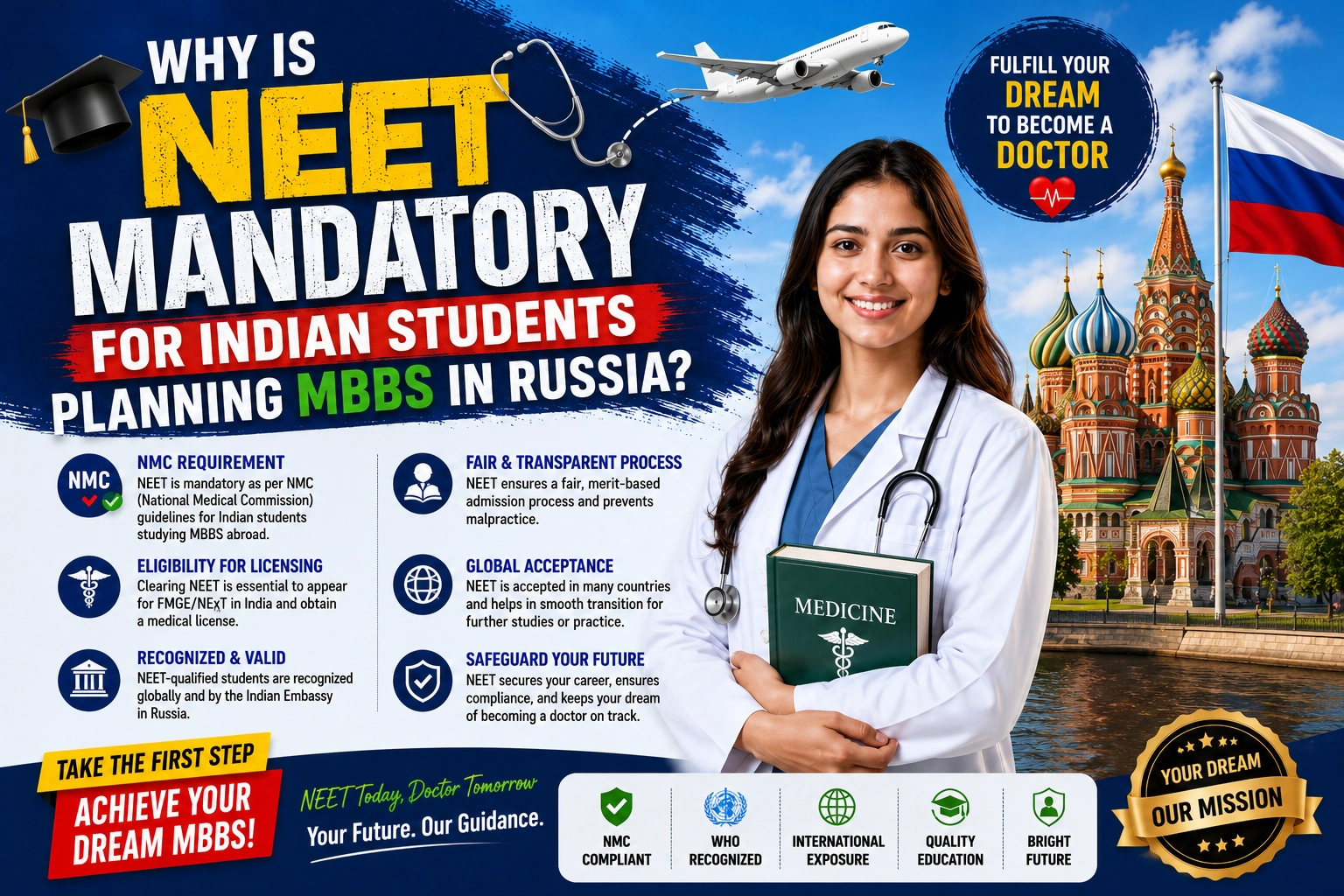 Why Is NEET Mandatory for Indian Students Planning MBBS in Russia